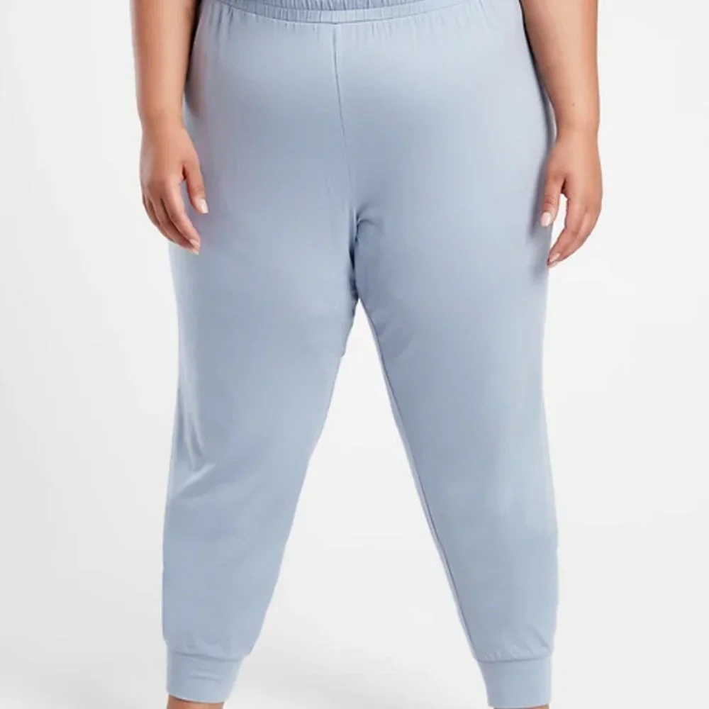 Athleta Nighttime Bliss Sleep Women's Jogger Light Blue Size 1X NWT - Picture 2 of 5